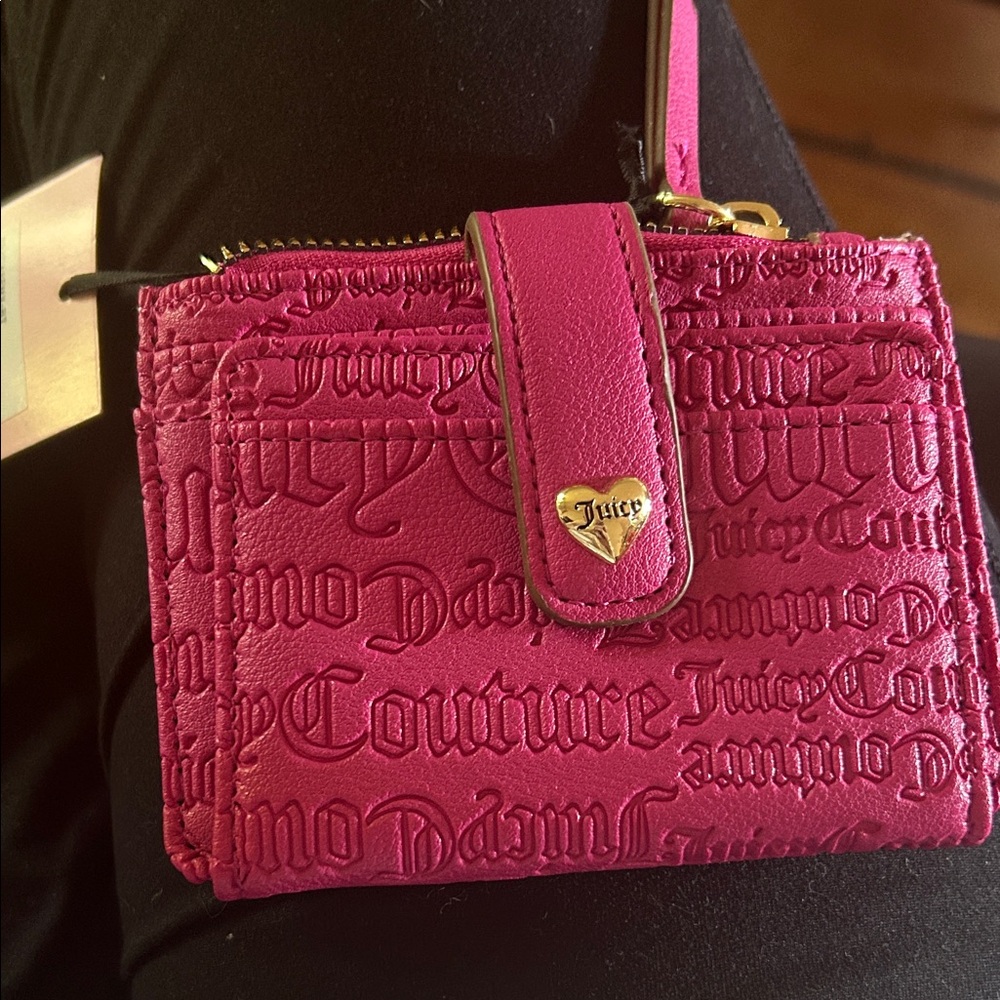 Juicy Couture Fuchsia Embossed Wallet